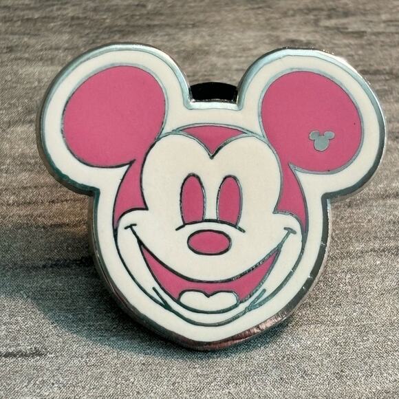 Disney Parks 2008 Mickey Mouse Head Pink Hidden Mickey No. 1 of 5 Trading Pin - Picture 1 of 4
